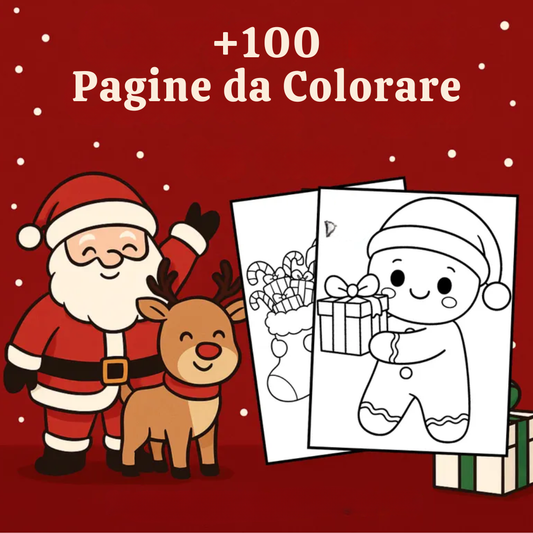 Super Pack Natale – 100 Disegni da Colorare