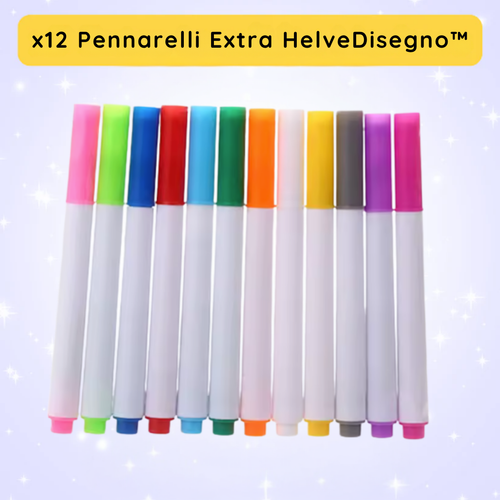 x12 Pennarelli Extra HelveDisegno™