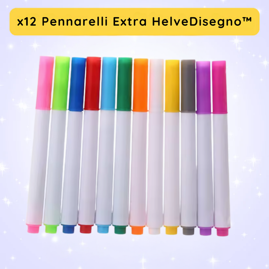 x12 Pennarelli Extra HelveDisegno™